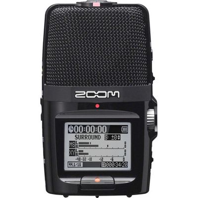 ZOOM Portable Handy Recorder 2-Input 4-Track with Onboard 5-Mic Array H2n