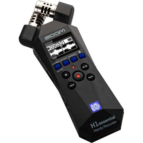 ZOOM Portable Handy Recorder 32-Bit-Float with Accessibility and Onboard X/Y H1essential