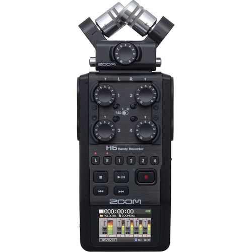 ZOOM Portable Handy Recorder 6-Input 6-Track with Single Mic Capsule H6