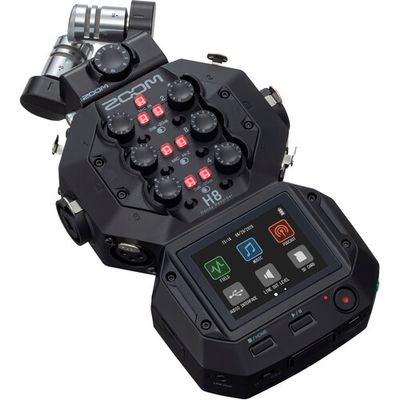 ZOOM Portable Handy Recorder 8-Input 12-Track with LCD Touchscreen H8