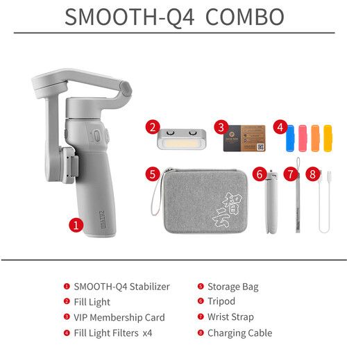 ZHIYUN Smartphone Gimbal Stabilizer Smooth Q4 Combo C030116CB