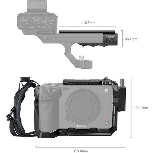 SmallRig Handheld Camera Cage Kit with XLR Handle 4184 for Sony FX30/ FX3