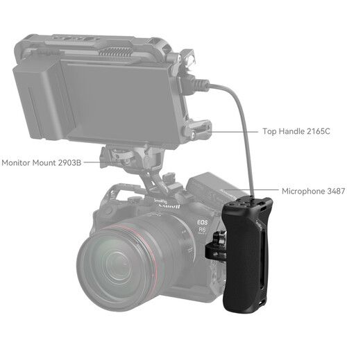 SmallRig Universal Side Handle with 1/4inch-20 Screws 4015