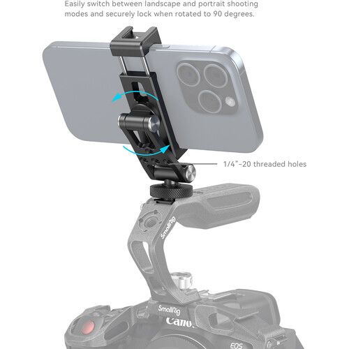 SmallRig Metal Phone Holder with Cold Shoe Mount 4382 for DJI