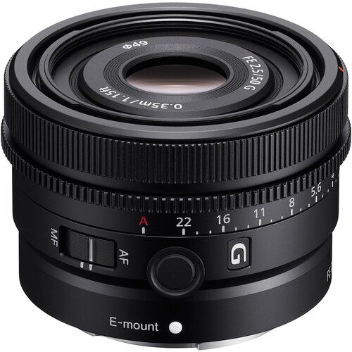 Sony Standard Prime Lens 50mm f/2.5 G Full-Frame E-mount SEL50F25G