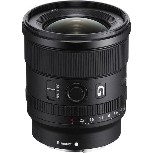Sony Ultra-Wide-Angle Prime Lens 20mm f/1.8 Full-Frame E-Mount SEL20F18G