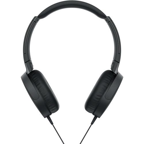 Sony Wired On-Ear Headphones Extra Bass with Tangle Free Cable MDR-XB550AP (Black)