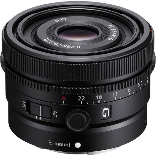 Sony Standard Prime Lens 40mm f/2.5 G Full-Frame E-mount SEL40F25G