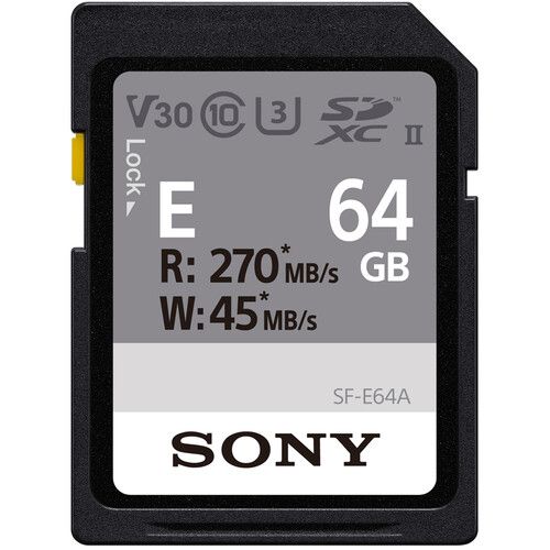 Sony Memory Card 64GB SDXC UHS-II V60 SF-E64/T1