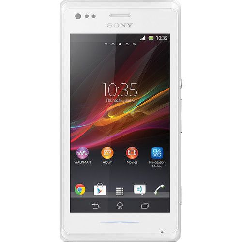 Sony Smartphone 4GB Unlocked Xperia M C1904 1274-3053 (White)