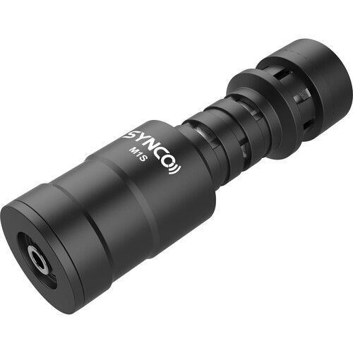 SYNCO Shotgun Microphone On-Camera Ultracompact with Shock Mount Mic-M1S for Smartphones