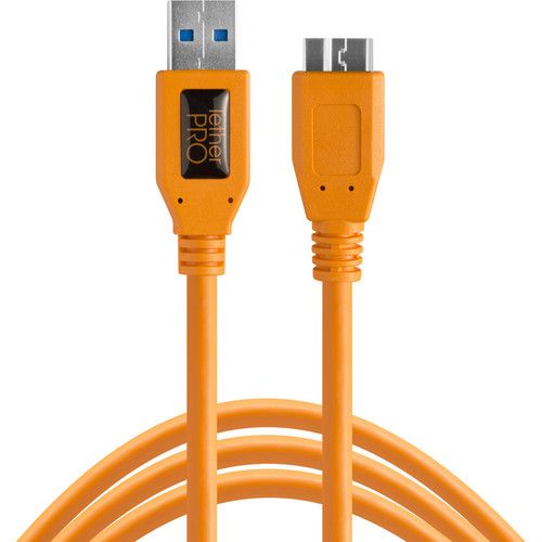 Tether Tools USB 3.0 Cable TetherPro CU5454 15ft (Orange)
