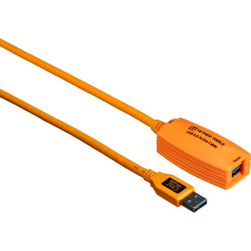 Tether Tools USB 3.0 Active Extension Cable 16ft/5m TetherPro CU3017 (Orange)