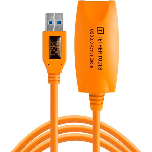 Tether Tools USB 3.0 Active Extension Cable 16ft/5m TetherPro CU3017 (Orange)