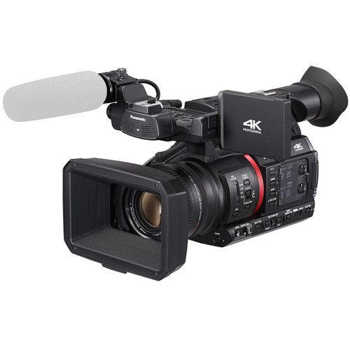 Panasonic Professional Camcorder 10-bit UHD/60p HEVC Codec Wide-Angle 24.5mm 20x Optical Zoom AG-CX350