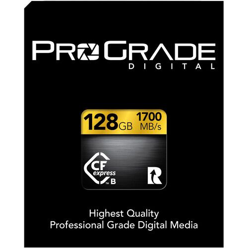 ProGrade Digital Memory Card 128GB CCFexpress 2.0 Type B Gold PGCFX128GAPBH