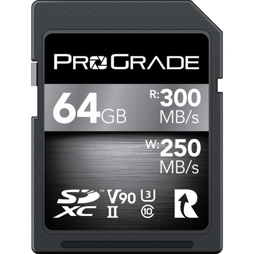 ProGrade Digital Memory Card 64GB SDXC UHS-II V90 PGSD64GBCKBH
