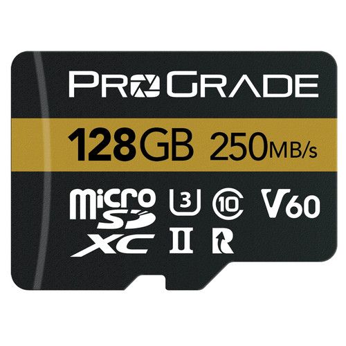 ProGrade Digital Memory Card 128GB microSDXC UHS-II V60 PGMSD128GBPBH