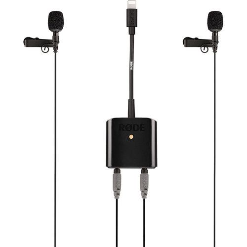 RODE Mobile Interview Kit with 2 Lavalier Microphones and Lightning Interface SC6-L for iOS