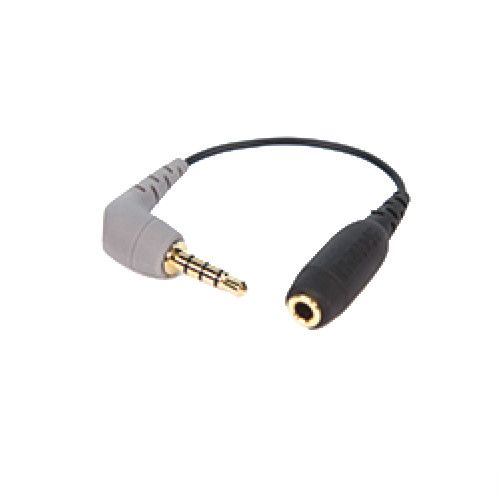 RODE Audio Adapter Cable 3.5mm TRS Female to 3.5mm Right-Angle TRRS Male SC4 for Smartphones