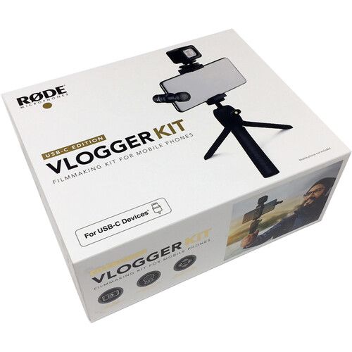 RODE Vlogger Kit USB-C Edition Filmmaking Kit VLOGVMMC for Mobile Devices with USB Type-C Ports