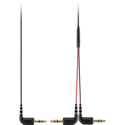 RODE Splitter Cable Right-Angle 3.5mm TRS Y-Splitter 275mm/10.8inch SC11 (Black-Red)