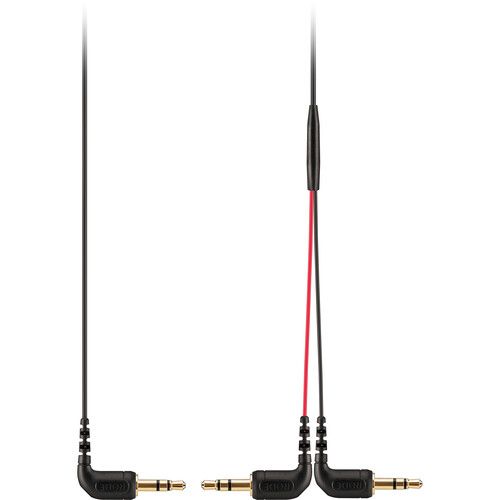 RODE Splitter Cable Right-Angle 3.5mm TRS Y-Splitter 275mm/10.8inch SC11 (Black-Red)