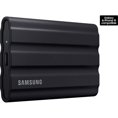 Samsung Portable SSD 2TB T7 Shield USB 3.2 Gen 2 Type-C 1050MB/s MU-PE2T0S/AM (Black)