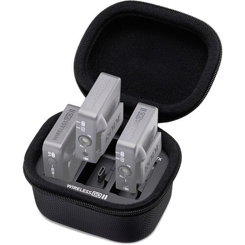 RODE Wireless Microphone Charging Case Wireless GO II with Charging status LED