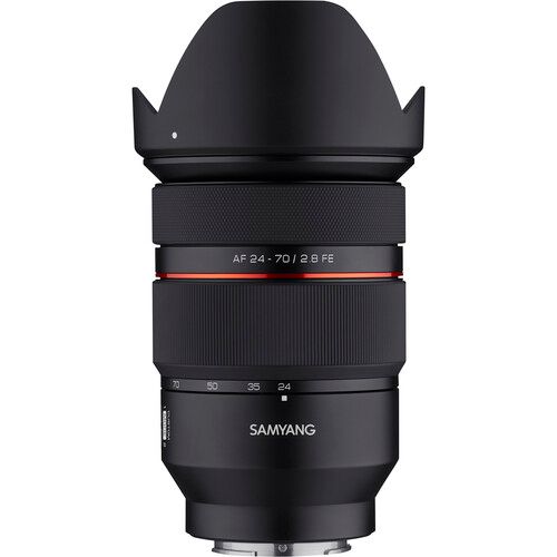 Samyang FE Autofocus Zoom Lens 24-70mm f/2.8 for Sony E SYIO2470AFZ-E (Black)