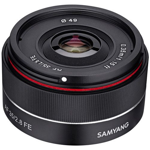 Samyang FE Auto Focus Prime Lens 35mm f/2.8 for Sony E SYIO35AF-E (Black)