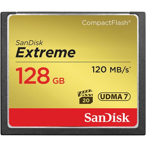 SanDisk Memory Card 128GB Extreme CompactFlash SDCFXS-128G