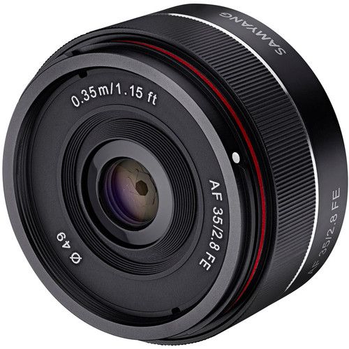 Samyang FE Auto Focus Prime Lens 35mm f/2.8 for Sony E SYIO35AF-E (Black)