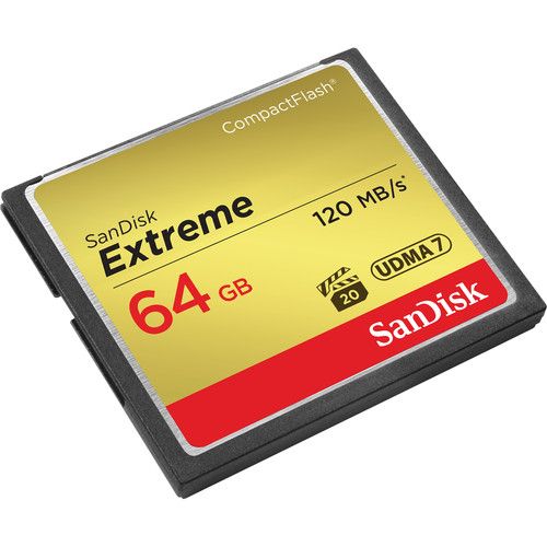 SanDisk Memory Card 64GB Extreme CompactFlash SDCFXS-064G