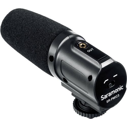 Saramonic Surround Condenser Mic 3-Capsule Integrated Shockmount SR-PMIC3 for DSLR Cameras