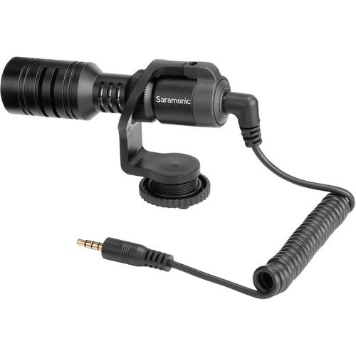 Saramonic Shotgun Microphone On-Camera with TRS/TRRS Cables Vmic Mini for Cameras and Mobile Devices