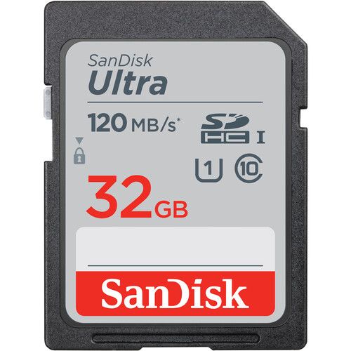 SanDisk Memory Card 32GB Ultra SDHC UHS-I SDSDUN4-032G