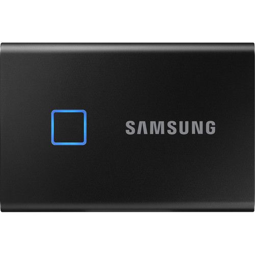 Samsung Portable SSD 1TB T7 Touch USB 3.2 Gen 2 Type-C 1050MB/s MU-PC1T0K/WW (Black)