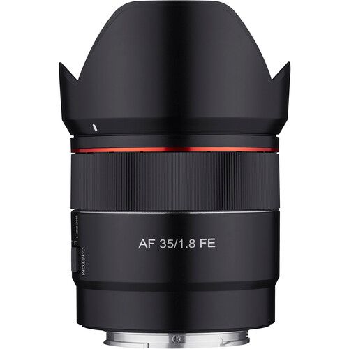 Samyang FE Auto Focus Prime Lens 35mm f/1.8 for Sony E SYIO3518-E (Black)