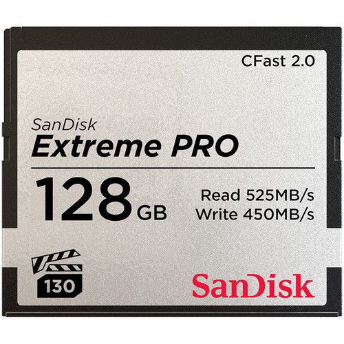 SanDisk Memory Card 128GB Extreme PRO CFast 2.0 SDCFSP-128G