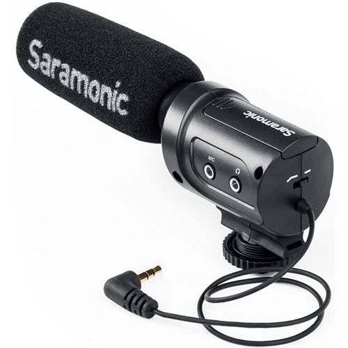 Saramonic Shotgun Microphone Mini Directional Condenser with Integrated Shockmount SR-M3