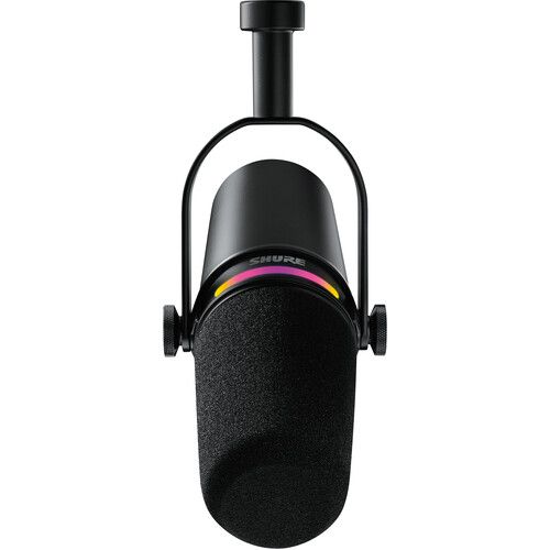 Shure Dynamic Podcast XLR/USB Microphone with Customizable LED Touch Panel MV7+
