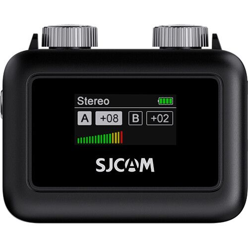 SJCAM Wireless Microphone System 2.4GHz 8hr 120dB M1 (1 TX + 1 RX) for Cameras/Mobile