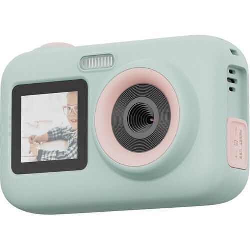 SJCAM Action Camera 44MP 1080p30 UltraHD Dual-Screen 2.4inch Display for Kids FunCam+ (Green)