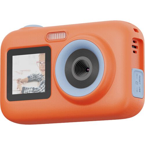 SJCAM Action Camera 44MP 1080p30 UltraHD Dual-Screen 2.4inch Display for Kids FunCam+ (Orange)