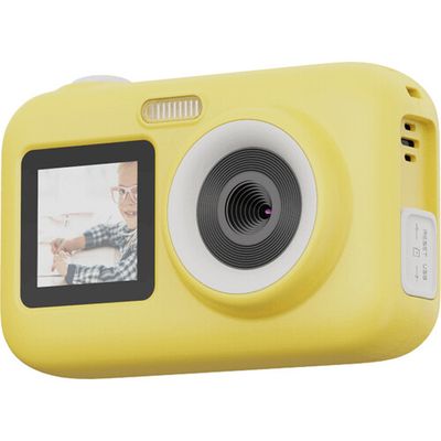 SJCAM Action Camera 44MP 1080p30 UltraHD Dual-Screen 2.4inch Display for Kids FunCam+ (Yellow)