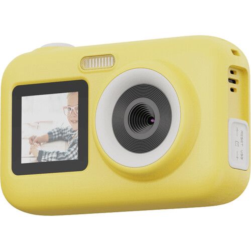 SJCAM Action Camera 44MP 1080p30 UltraHD Dual-Screen 2.4inch Display for Kids FunCam+ (Yellow)