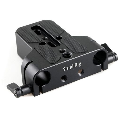 SmallRig Compact Camera Baseplate with Dual 15mm LWS Rod Clamp 1674