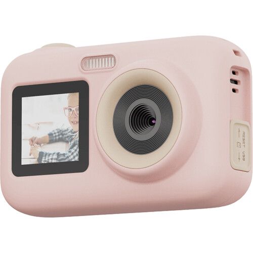 SJCAM Action Camera 44MP 1080p30 UltraHD Dual-Screen 2.4inch Display for Kids FunCam+ (Pink)