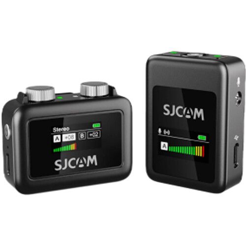 SJCAM Wireless Microphone System 2.4GHz 8hr 120dB M1 (1 TX + 1 RX) for Cameras/Mobile